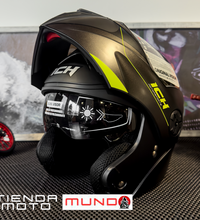 CASCO ABATIBLE ICH 3110 ZURIAL NEGRO AMARILLO NEON RD
