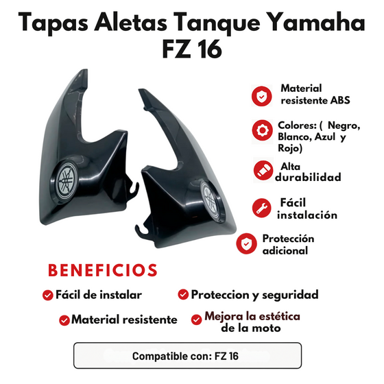 Tapas Aletas Tanque  Yamaha FZ 16 PINTADA