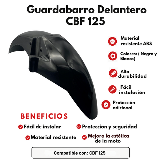 GUARDABARRO DELANTERO CBF 125 INYECTADO