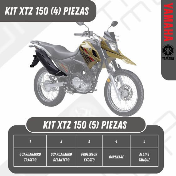 KIT YAMAHA XTZ 150 Diferentes colores