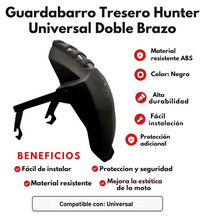 GUARDABARRO TRASERO HUNTER UNIVERSAL DOBLE BRAZO