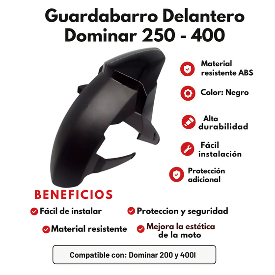 GUARDABARRO DELANTERO DOMINAR 250 - 400