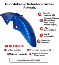 GUARDABARRO DELANTERO GIXXER PINTADO CALIDAD PREMIUM