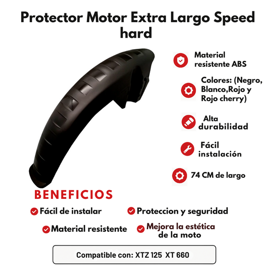 PROTECTOR MOTOR EXTRA LARGO SPEEDHARD 74 CM