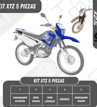 KIT VESTIDO XTZ 125 seis productos