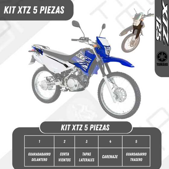 KIT VESTIDO XTZ 125 seis productos