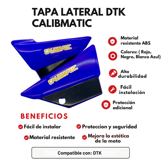 JUEGO TAPA LATERAL DTK CALIBMATIC INYECTADA