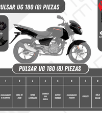 Kit de Plásticos para Pulsar UG 180 Con Faro