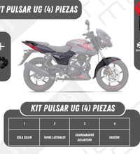 KIT Pulsar UG 180 COLA SILLIN - TAPA LATERAL -GBA + GRATIS CAUCHO