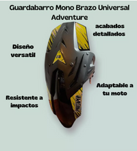 GUARDABARRO TRASERO MONOBRAZO ADVENTURE UNIVERSAL CON CALCA REFLECTIVA