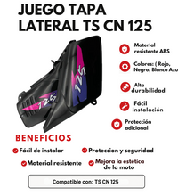 JUEGO TAPA LATERAL TS CN 125 INYECTADA