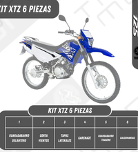 Kit Completo de Plásticos para Yamaha 125 XTZ con Faro