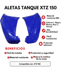 ALETAS TANQUE XTZ 150 SIN CALCOMANIA