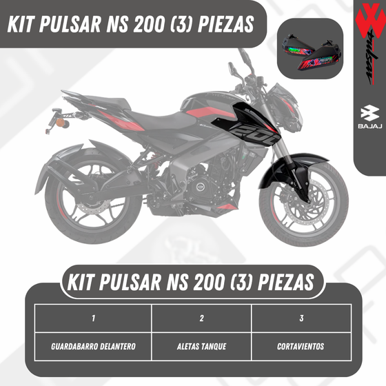 kit pulsar NS TRES PRODUCT