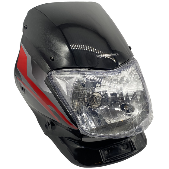 CARENAJE PLATINO 100 125 CON FAROLA VISOR Y CALCOMANIAS