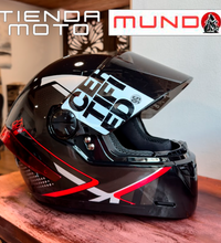 CASCO INTEGRAL ICH 501 SP NEGGAZ NEGRO ROJO SM