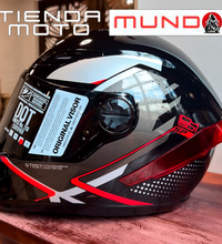 CASCO INTEGRAL ICH 501 SP NEGGAZ NEGRO ROJO SM