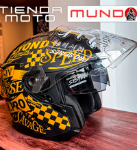 Casco Abatible Shaft Pro240DV NEG DORADO RETRUM mate
