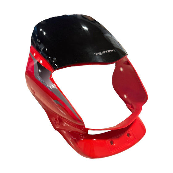 Carenaje Boxer CT 100 Rojo con visor y calcomanias