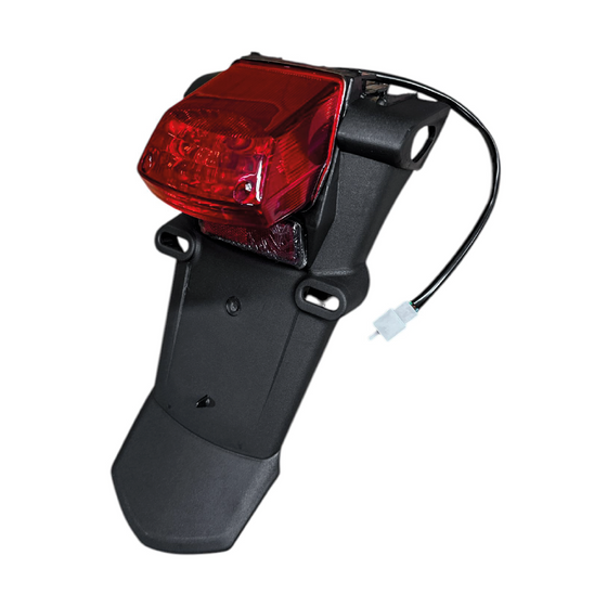 GUARDABARRO TRASERO PORTAPLACA XTZ 125/250 CON TRAGALUZ Y COCA STOP