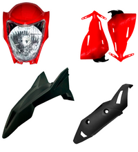 KIT COMPLETO AKT TTR CON FAROLA DIFERENTES COLORES