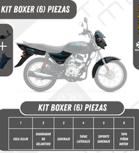 Kit Completo de Plásticos para Motos Boxer CT